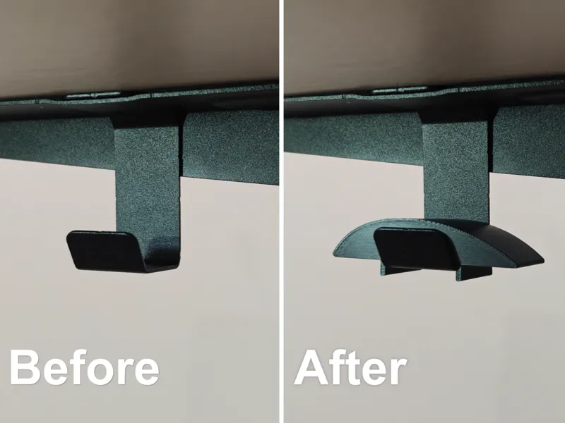 Headphone Hanger Cover for IKEA MITTZON Desk
