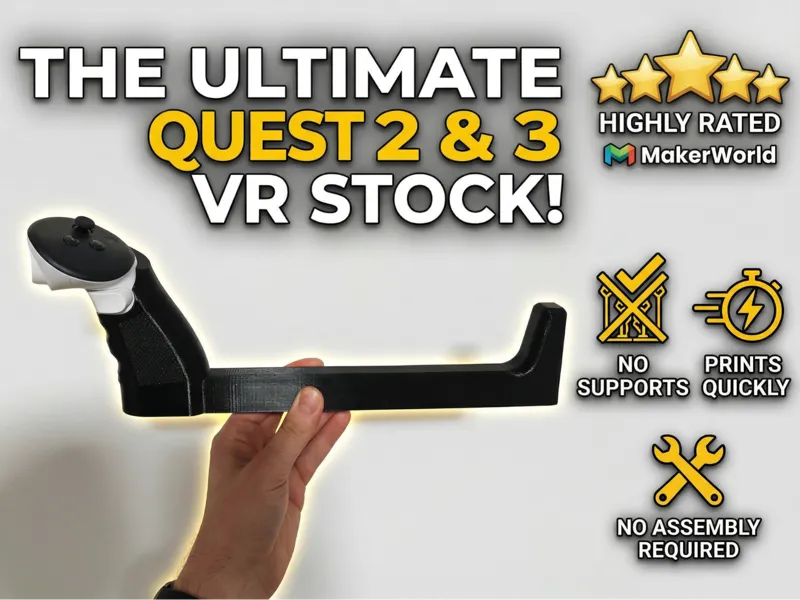 SoloStock VR Gunstock - Quest 3 & Quest 2