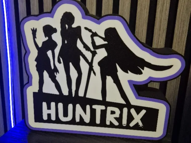 Huntrix Silhouette light box