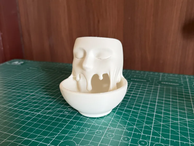 Artistic Surreal Abstract Melting Mask Bowl