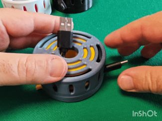 3D Printed Auto-Rewind Cable Reel