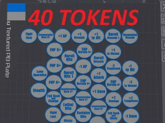 Warhammer40,000 Game Tokens – Tabletop Markers