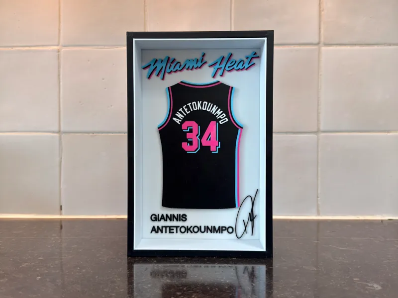 Giannis Antetokounmpo - Miami Heat - Jersey Frame