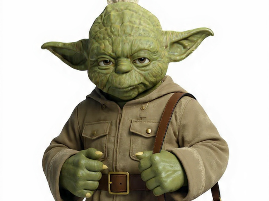 Yoda mit Gucci Tasche