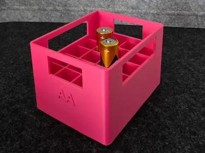 AA Battery Box – stackable – STACKBOX