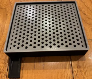 Dish soap holder, self drain