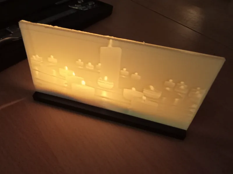Teelichthalter Lithophane