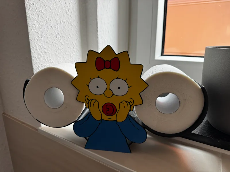 Toilettenpapierhalter Maggie Simpson