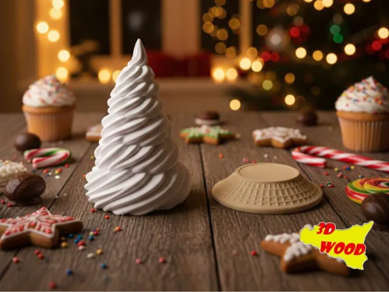 Albero di natale gelato