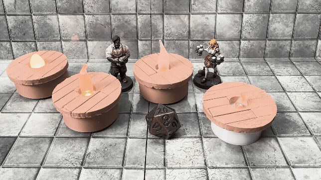 Tea Light Tavern Tables for D&D & TTRPG Terrain