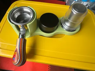 58mm咖啡机配件压粉座布粉器压粉锤收纳 Coffee tools dispenser