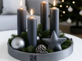 Weihnachts Adventskalender Schale