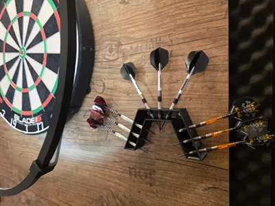 dart holder wall mount for 9 darts