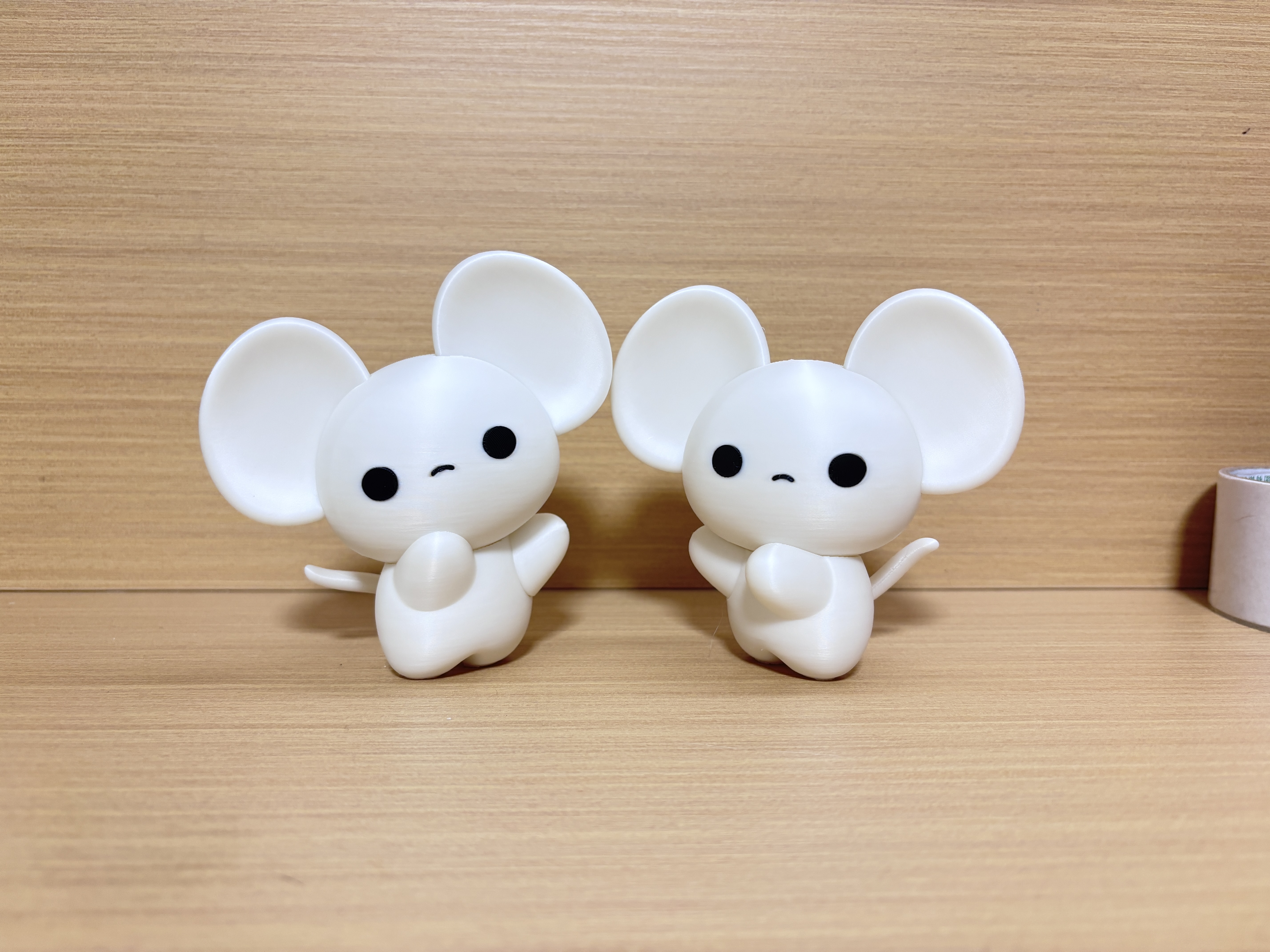 Miniatura 2 do modelo 3D 一家鼠、一对鼠：小鼠挂件（钥匙扣挂件）