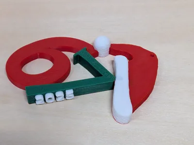 67 Christmas Ornament Six Seven 2025 Fun Santa Hat