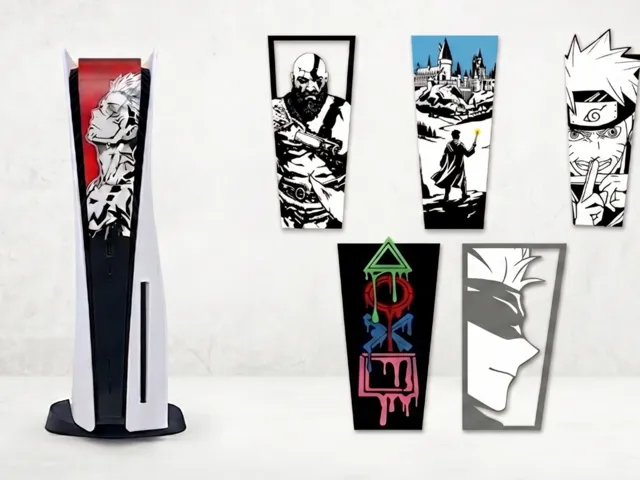 PS5 custom frontal plates : anime-games-movie