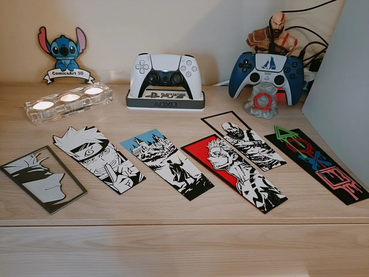 PS5 custom frontal plates : anime-games-movie view 2