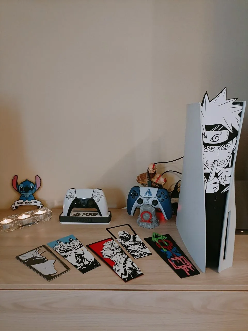 PS5 custom frontal plates : anime-games-movie view 4