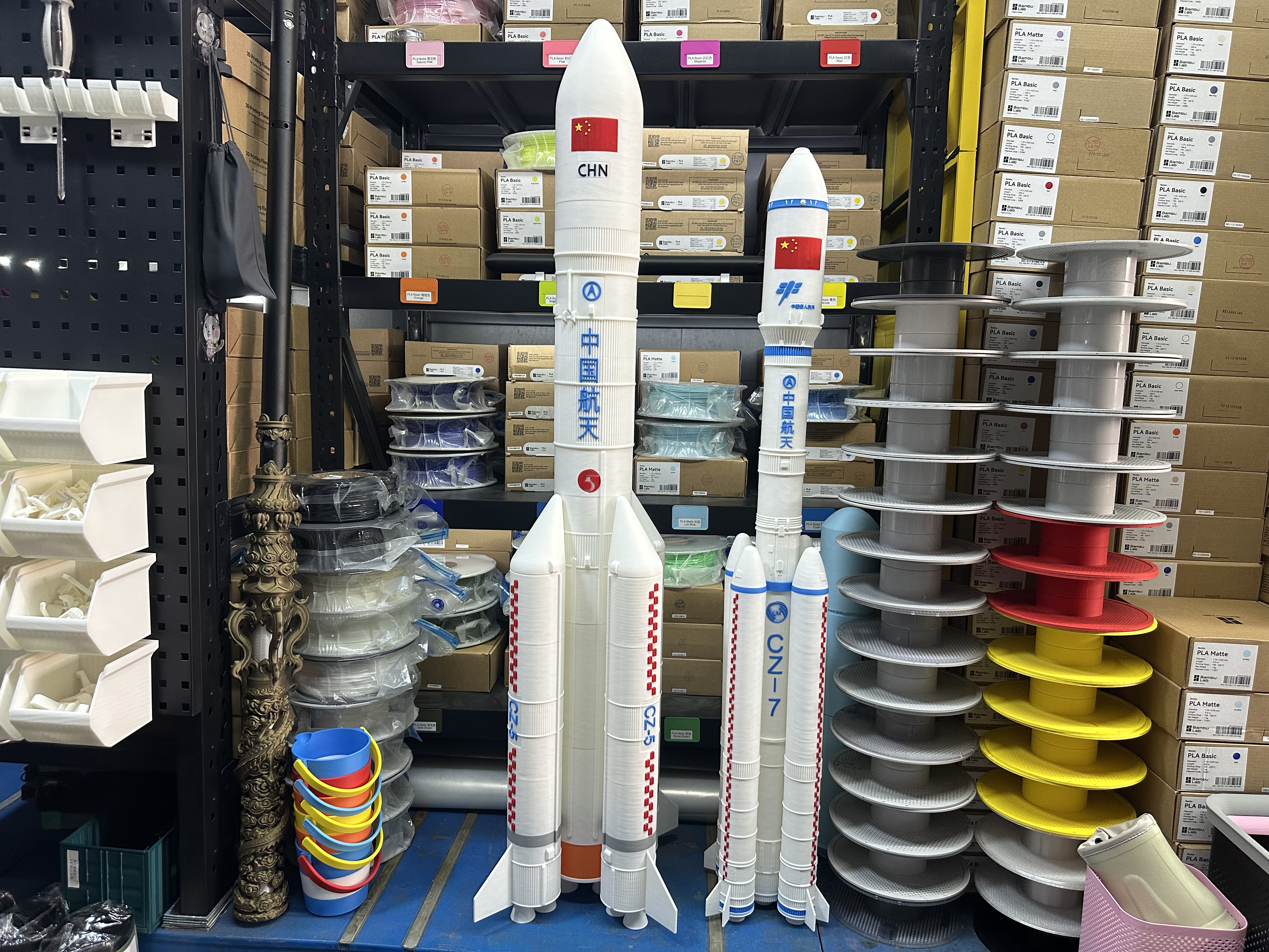 Miniatura 2 do modelo 3D 长征五号 高度1.23米 1:50 拆件打印 长征5号运载火箭 中国航天
