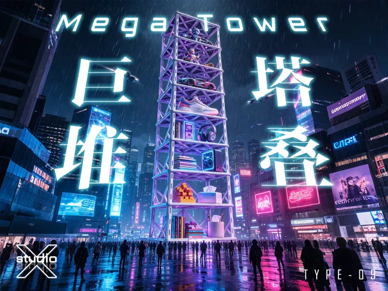 《巨塔》堆叠置物架/收纳架