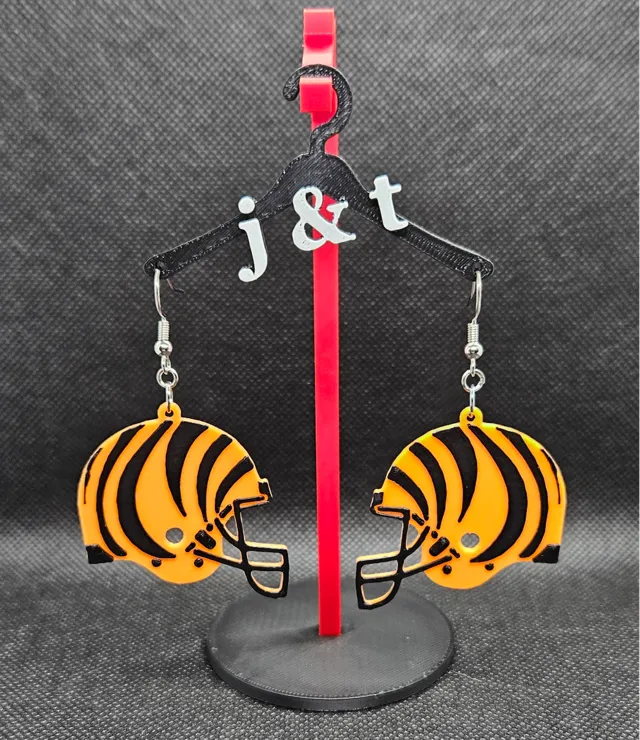Cincinnati Bengals helmet earrings
