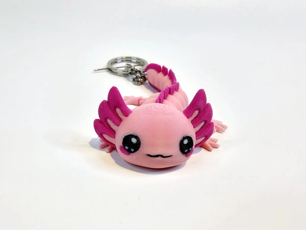 Pocket Pet - Flexi Baby Axolotl by FilliFuu MakerWorld: Download Free 3D Models - 3D model önizlemesi