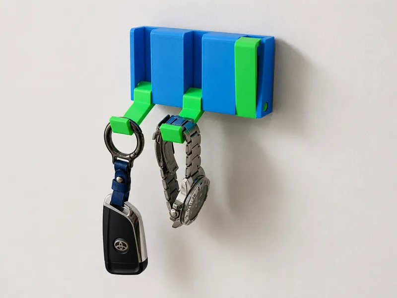 Flip Hook Wall Organizer - Key & Accessory Holder