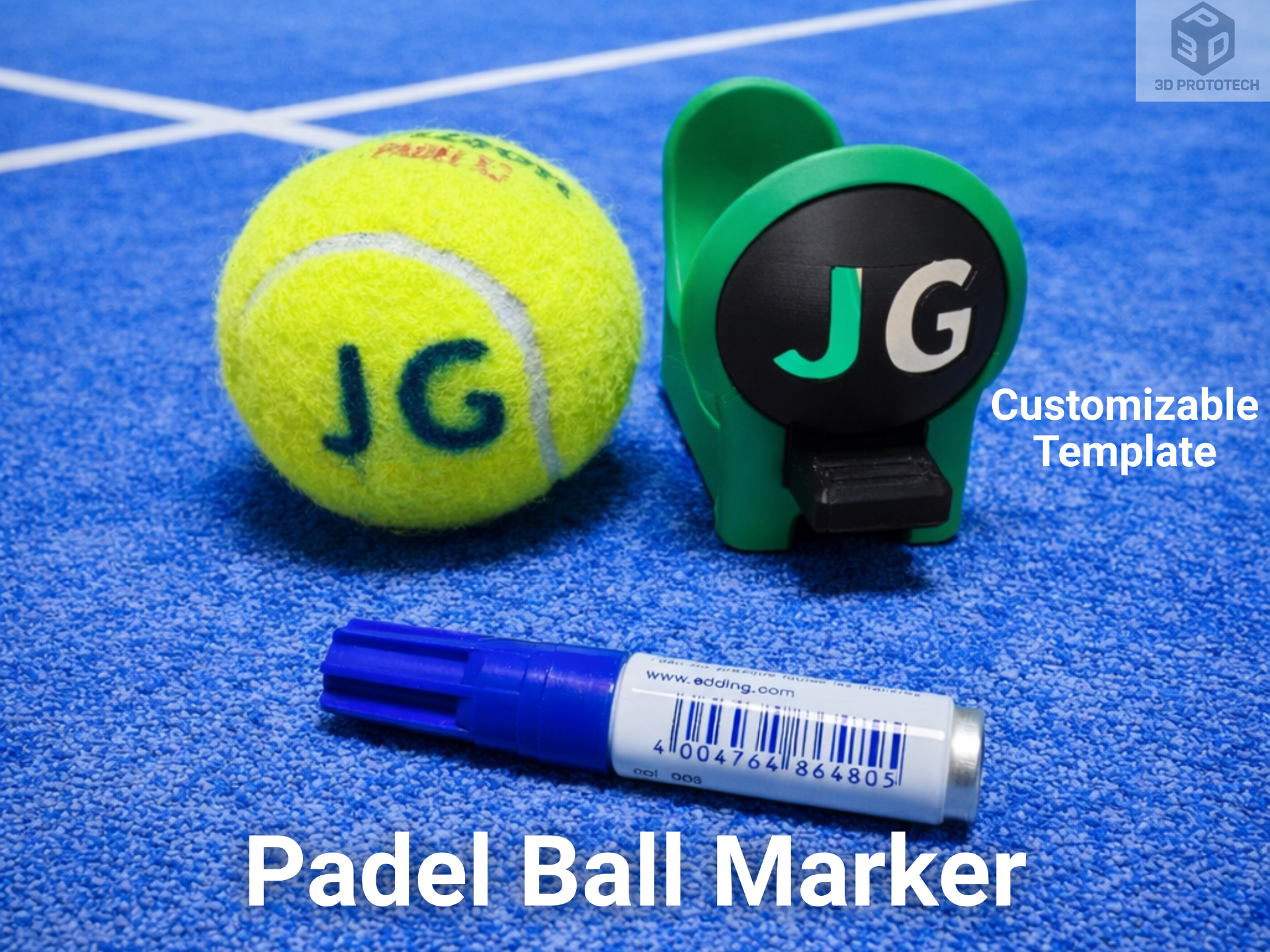 Miniatura 1 do modelo 3D Padel Ball Marker