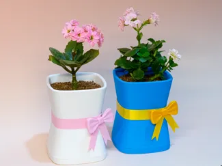 「礼裙花器」Plus束腰蝴蝶结缎带花盆