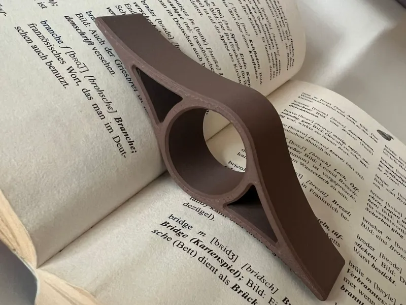 Ergonomic One-Handed Book Holder