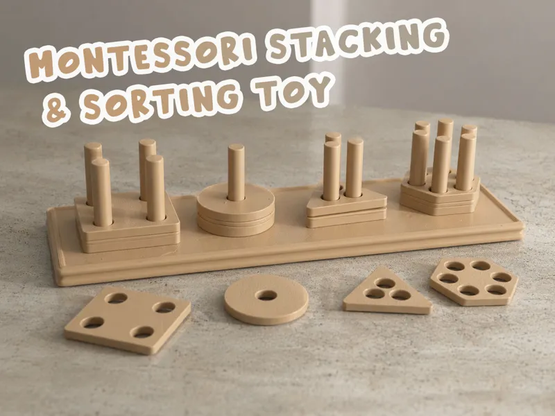 Montessori Stacking and Sorting Toy