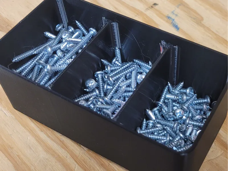 Parametric Stacking Organizer 4 Divider Bin / Tray