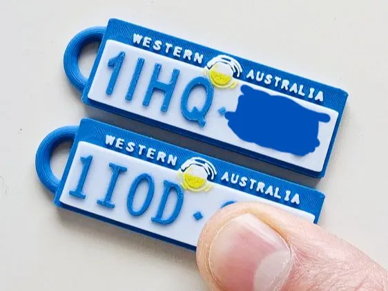 WA Car Plate keychain