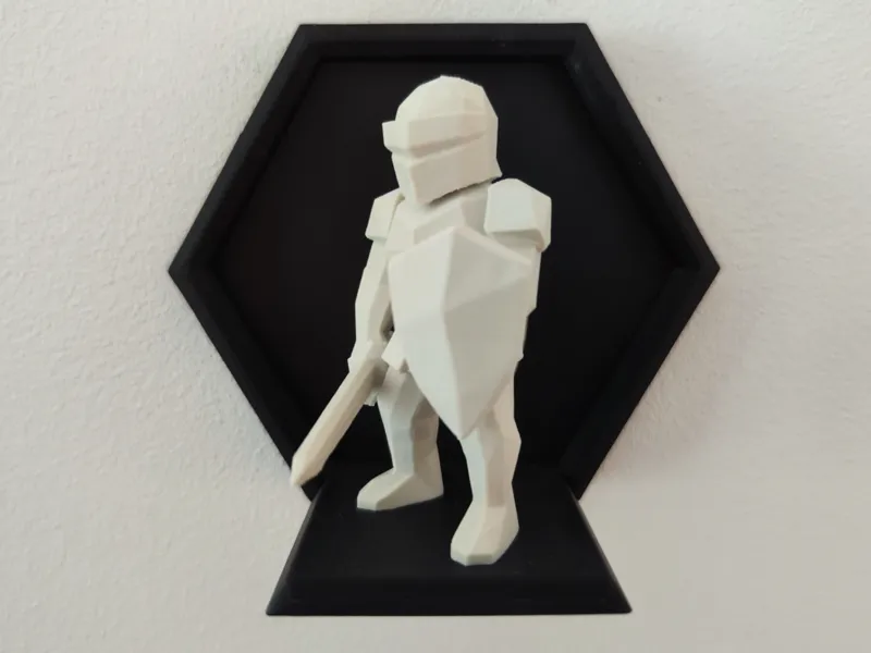 Low Poly Ritter mit Schwert