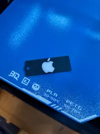 Apple logo keychain 0.2mm layer, 2 walls, 15% infill