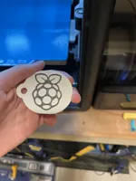 Raspberry Pi keychain, Ironing 0.2mm layer, 15% infill