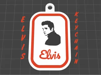 Elvis Keychain - music gadget