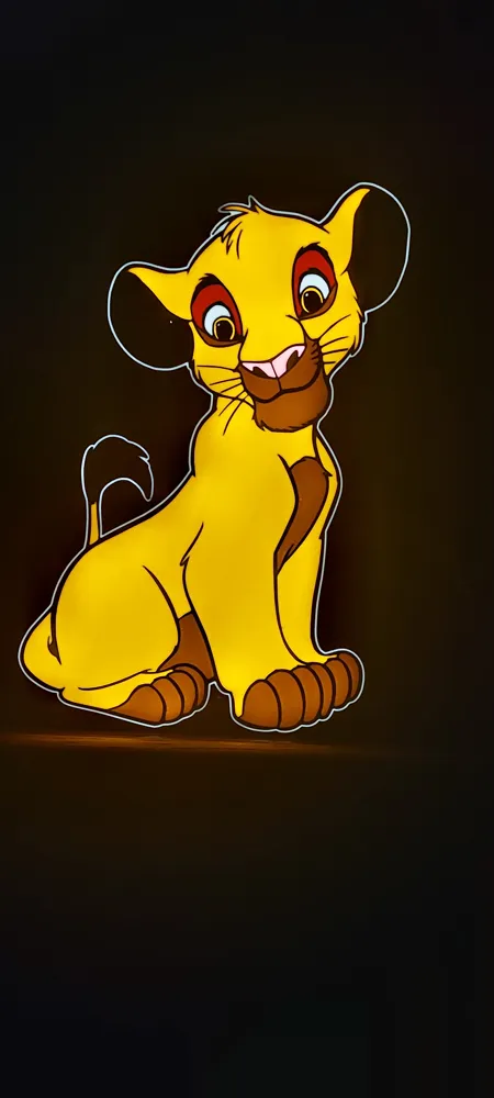 Simba The Lion King Light Box - Free 3D Print Model - MakerWorld