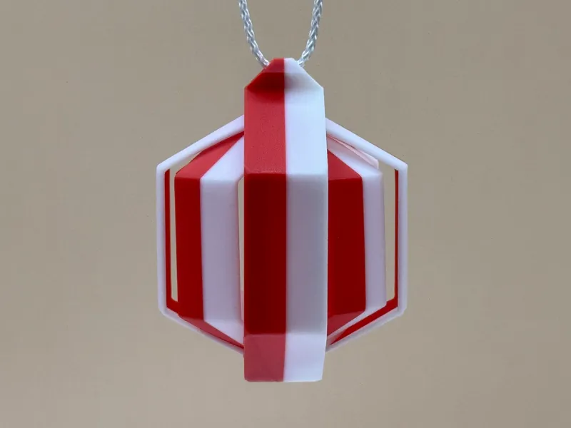 Hexagon Christmas Ornament
