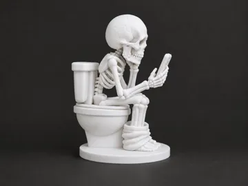 Adorno temático: Toilet Skeleton-Bathroom Break — vista de referencia 5