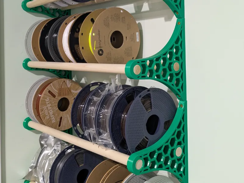 Bracket for spool wall storage