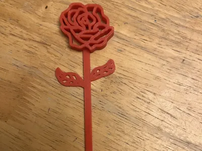 Rose Bookmark