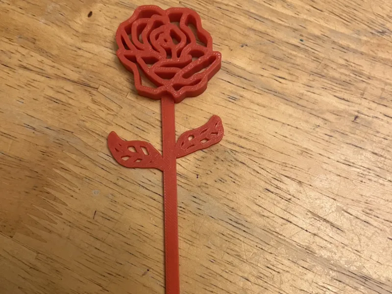 Rose Bookmark