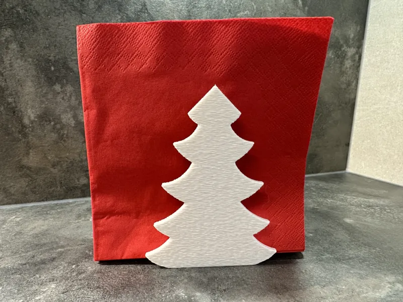 Weihnachtlicher Serviettenhalter Weihnachtsbaum
