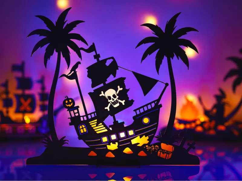 Halloween Pirates Tealight Decorations