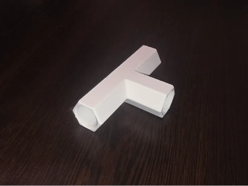 Hex-Reinforced T-Joint for Baby Playpen (19mm)