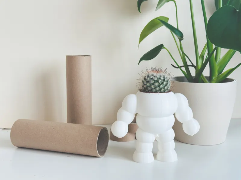 Astronaut planter - cosmic cactus