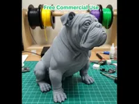 Statuette de bulldog assis — photo 2