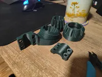 All needed Parts - PETG-CF 0.2mm layer, 3 walls, 20% infill