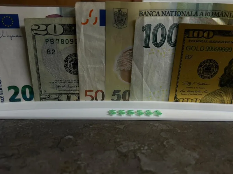 The Cash Arc - Curved Desktop Money Organizer